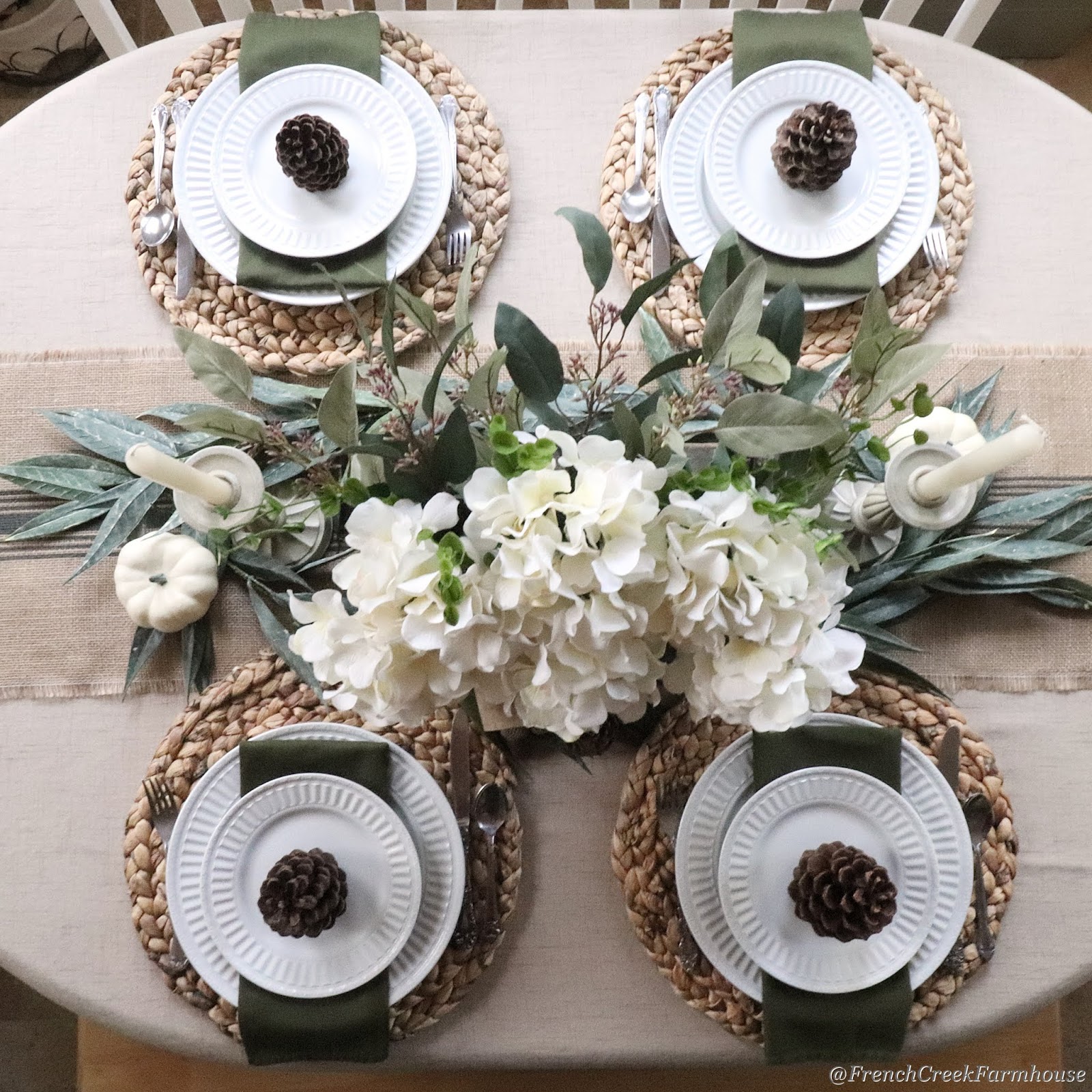 Rustic Farmhouse Fall Tablescape