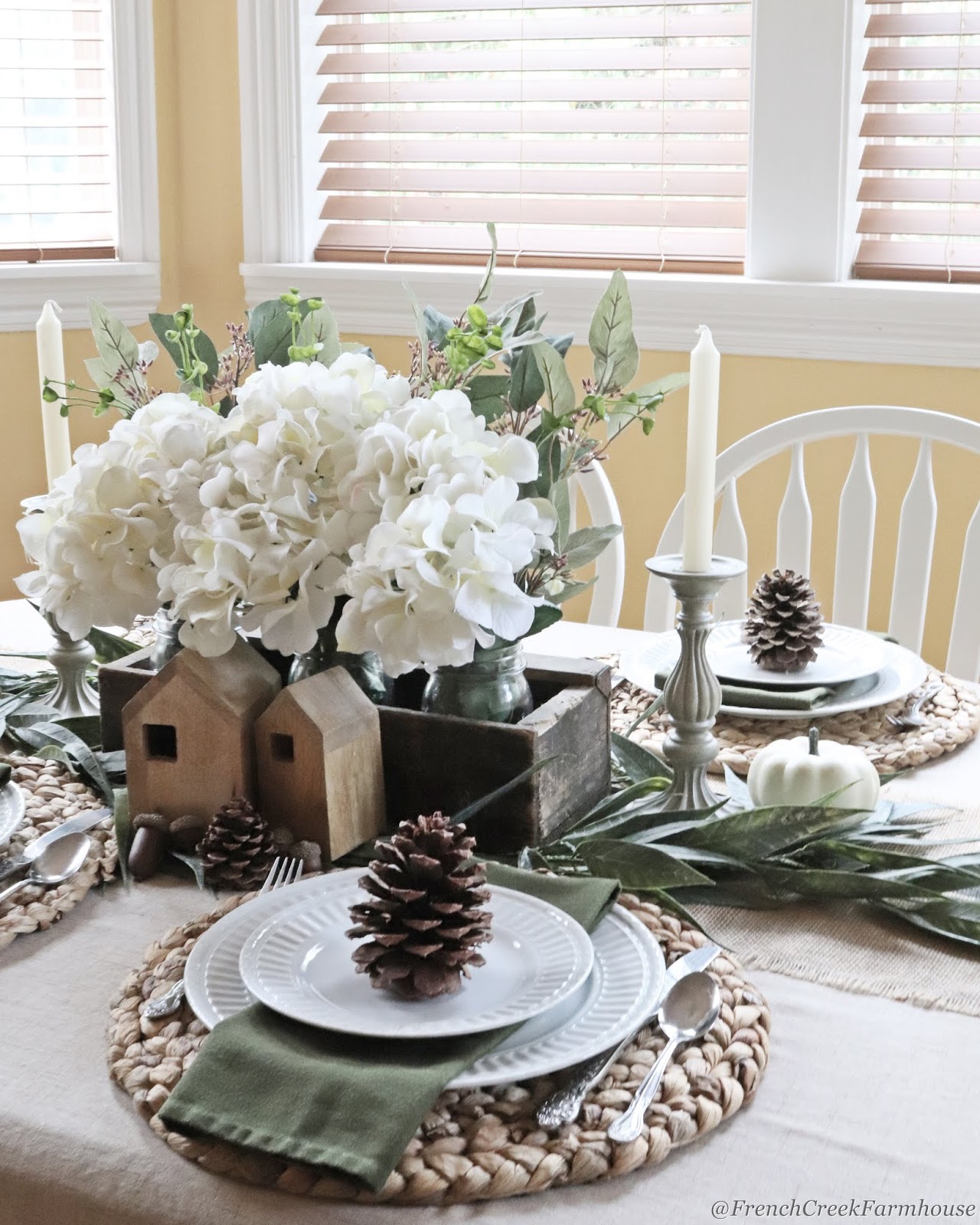 A simple fall tablescape is a wonderful way to decorate for fall without spending a lot of money