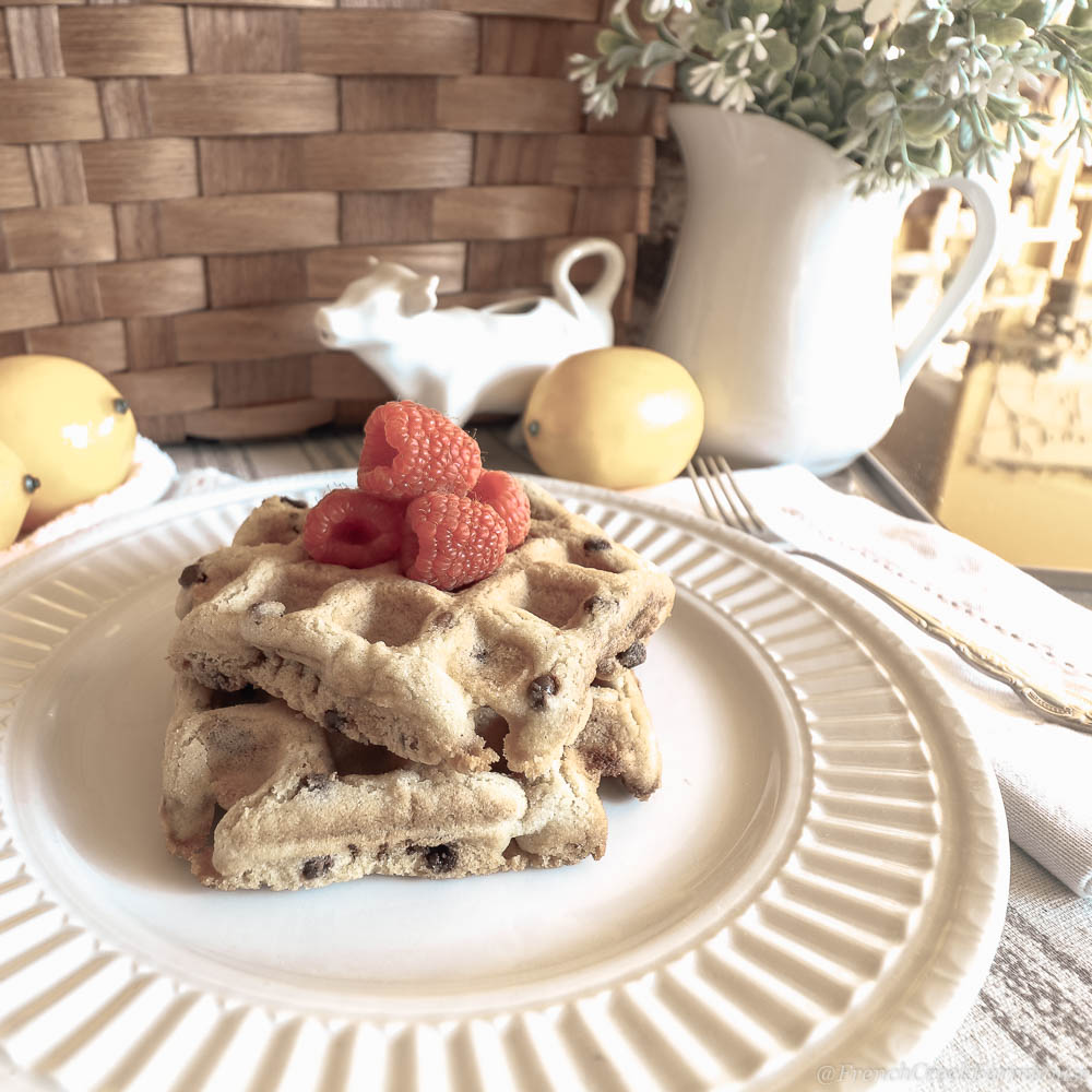 Lemon Quinoa Waffles (Gluten-free + Vegan)