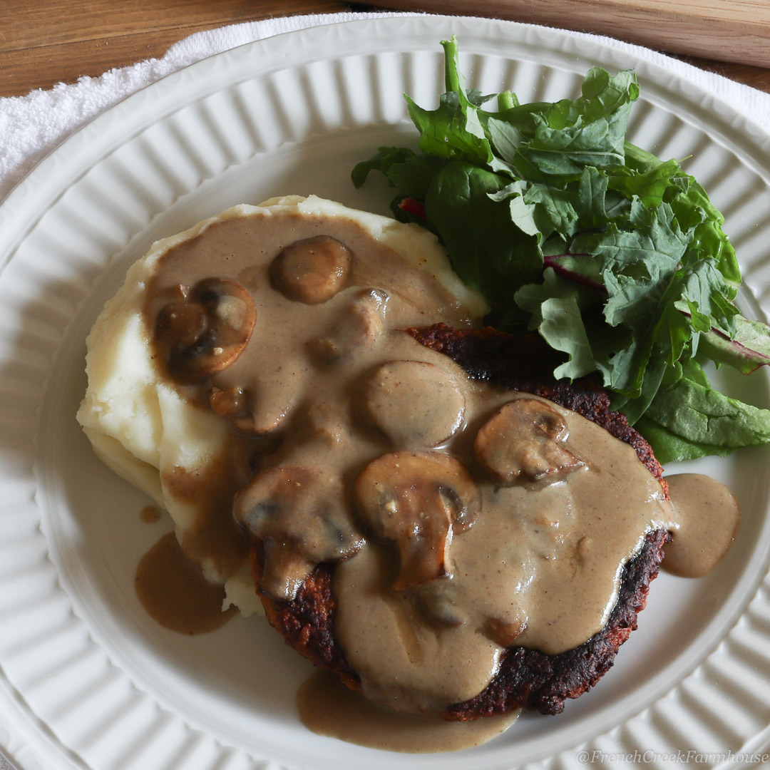 Salisbury Steak (Vegan + Gluten-Free)