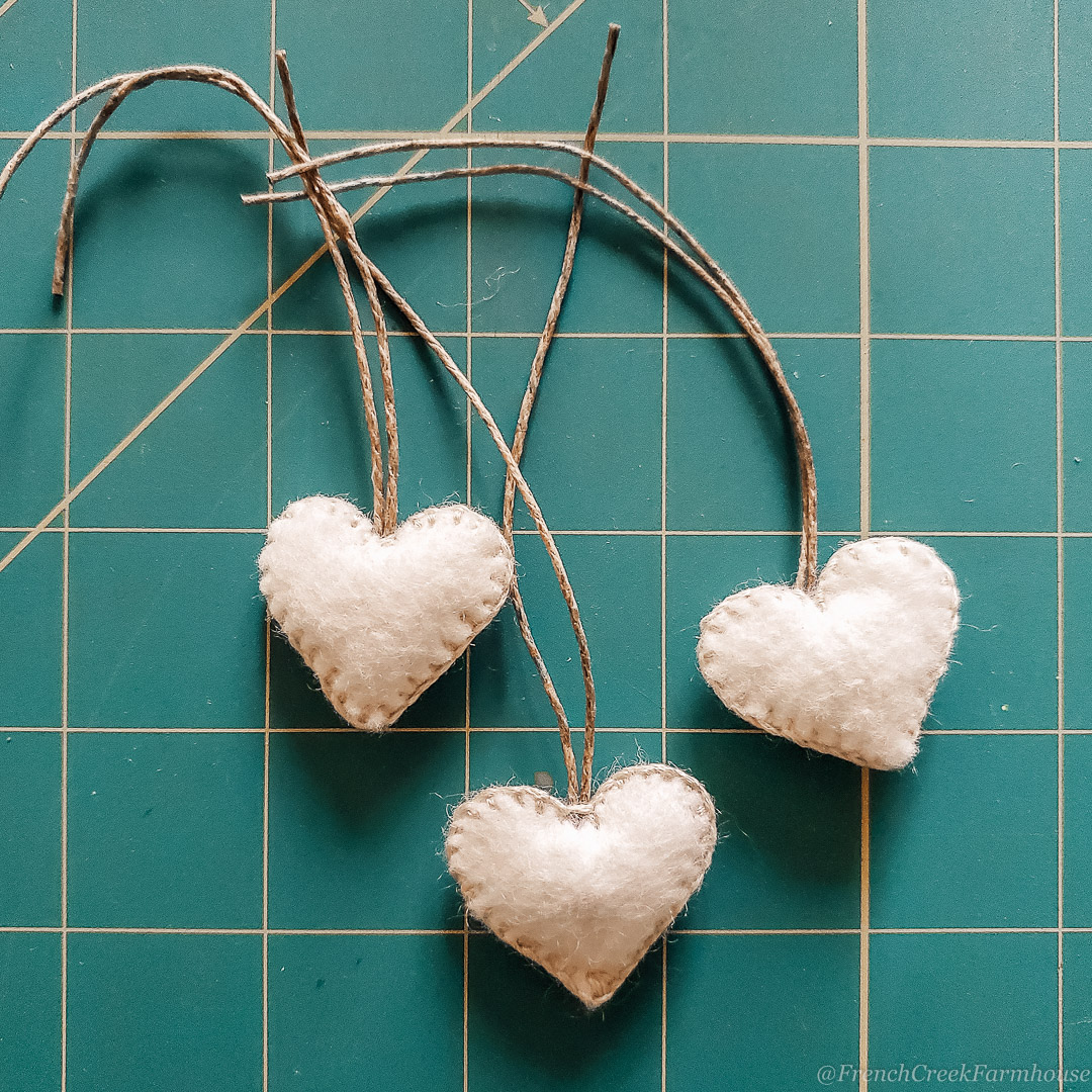 Mixed Size Felt Hearts, Felt Die Cut Hearts, DIY Wedding