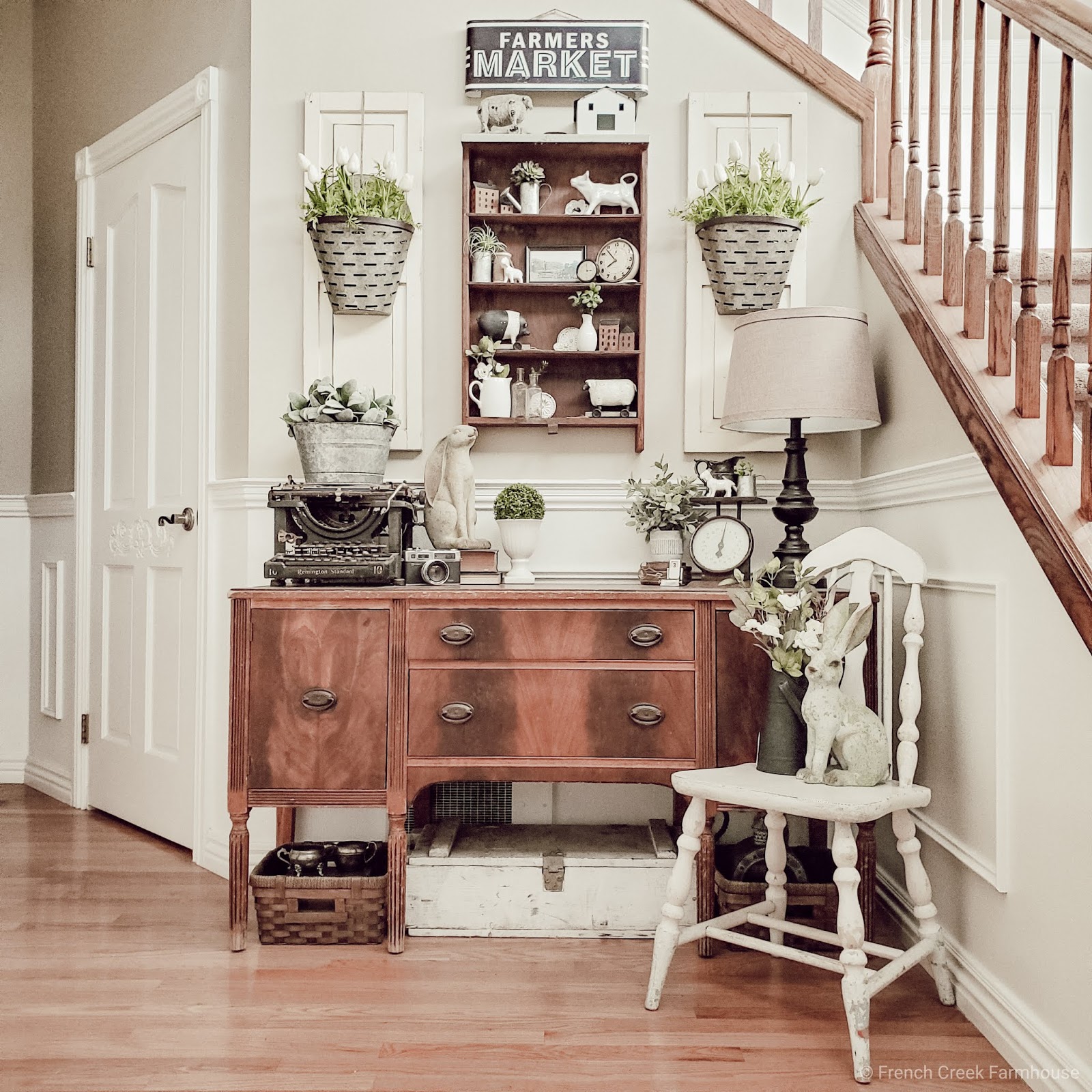 Farmer’s Market Inspired Spring Foyer