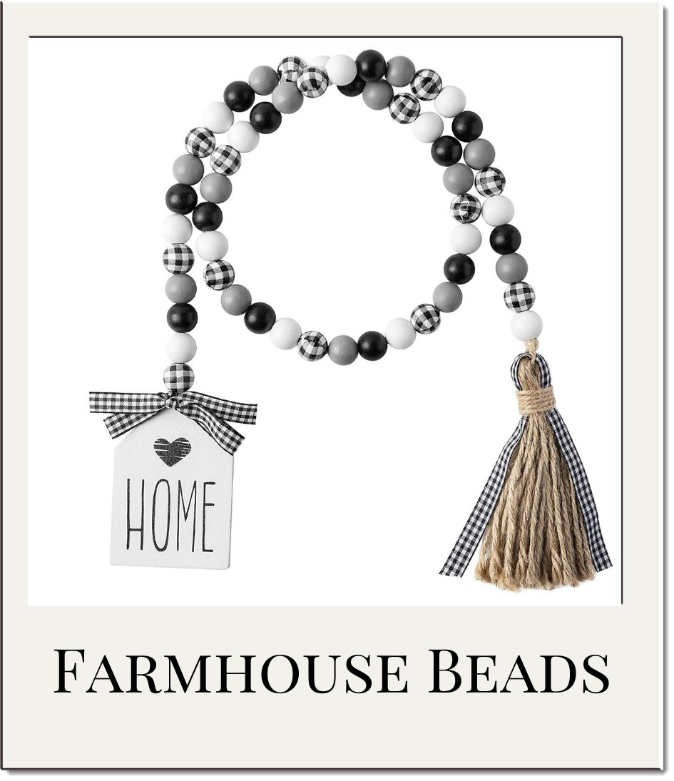 Farmhouse Style Wood Beads