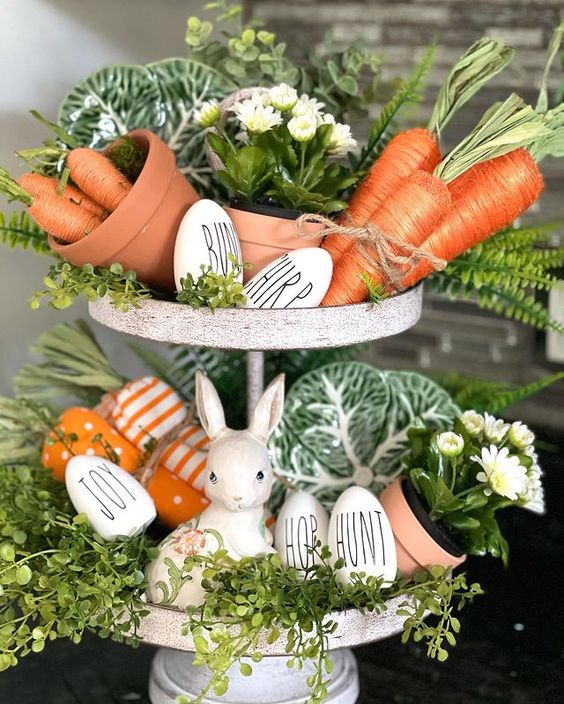 Easter Tiered Tray Ideas