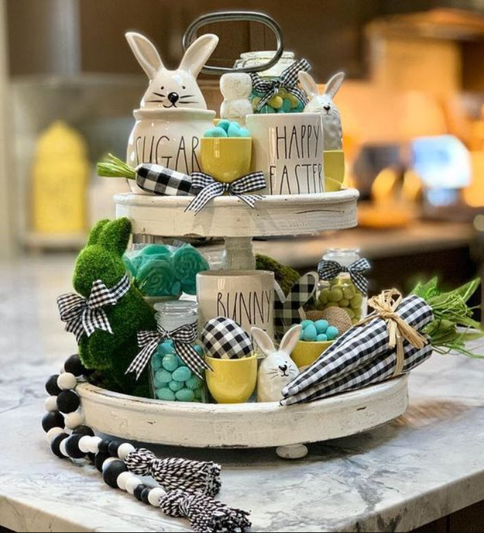 Easter Tiered Tray Ideas