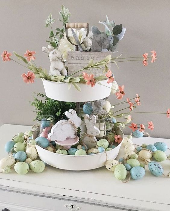 Easter Tiered Tray Ideas