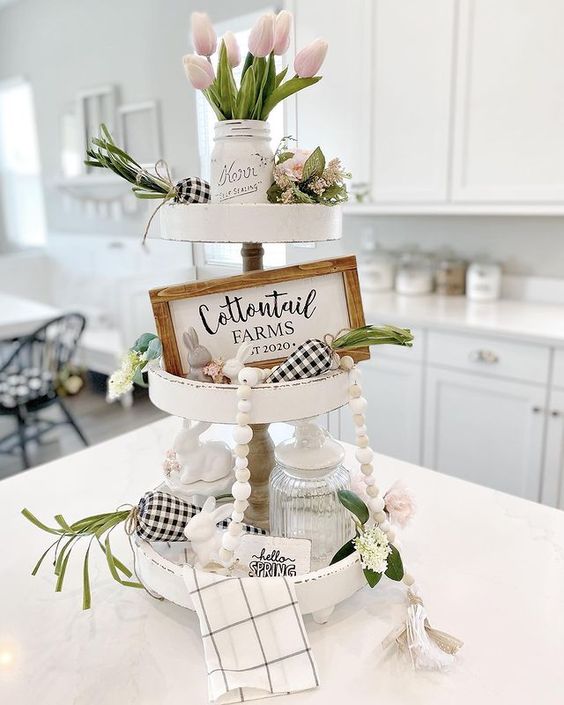 Easter Tiered Tray Ideas