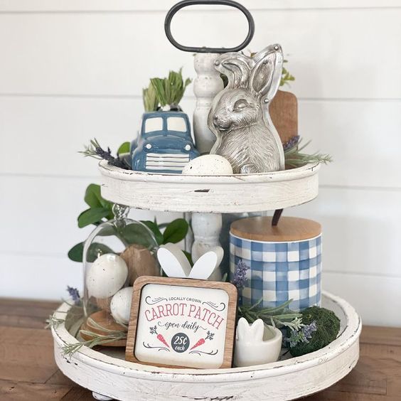 Easter Tiered Tray Ideas