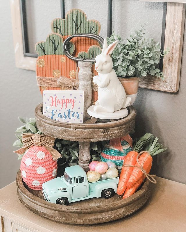 Easter Tiered Tray Ideas