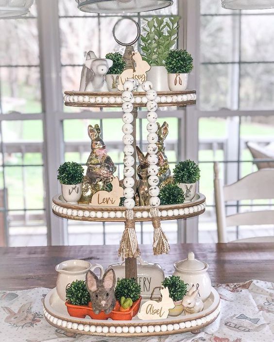 Easter Tiered Tray Ideas