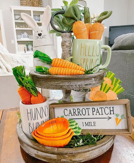 Easter Tiered Tray Ideas