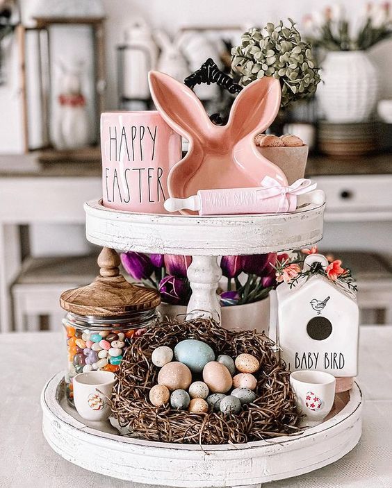 Easter Tiered Tray Ideas