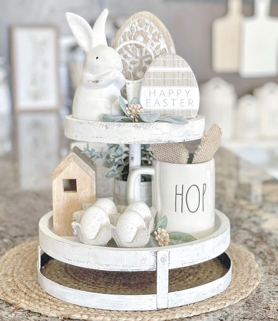 Easter Tiered Tray Ideas