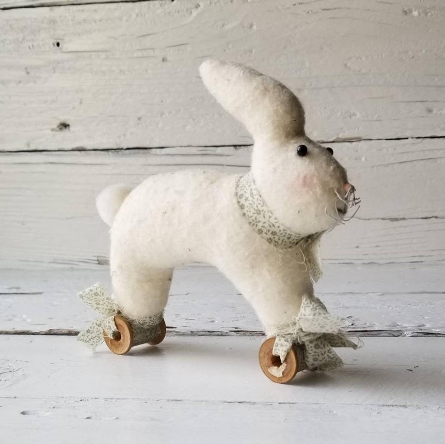 Vintage Rabbit Pull Toy