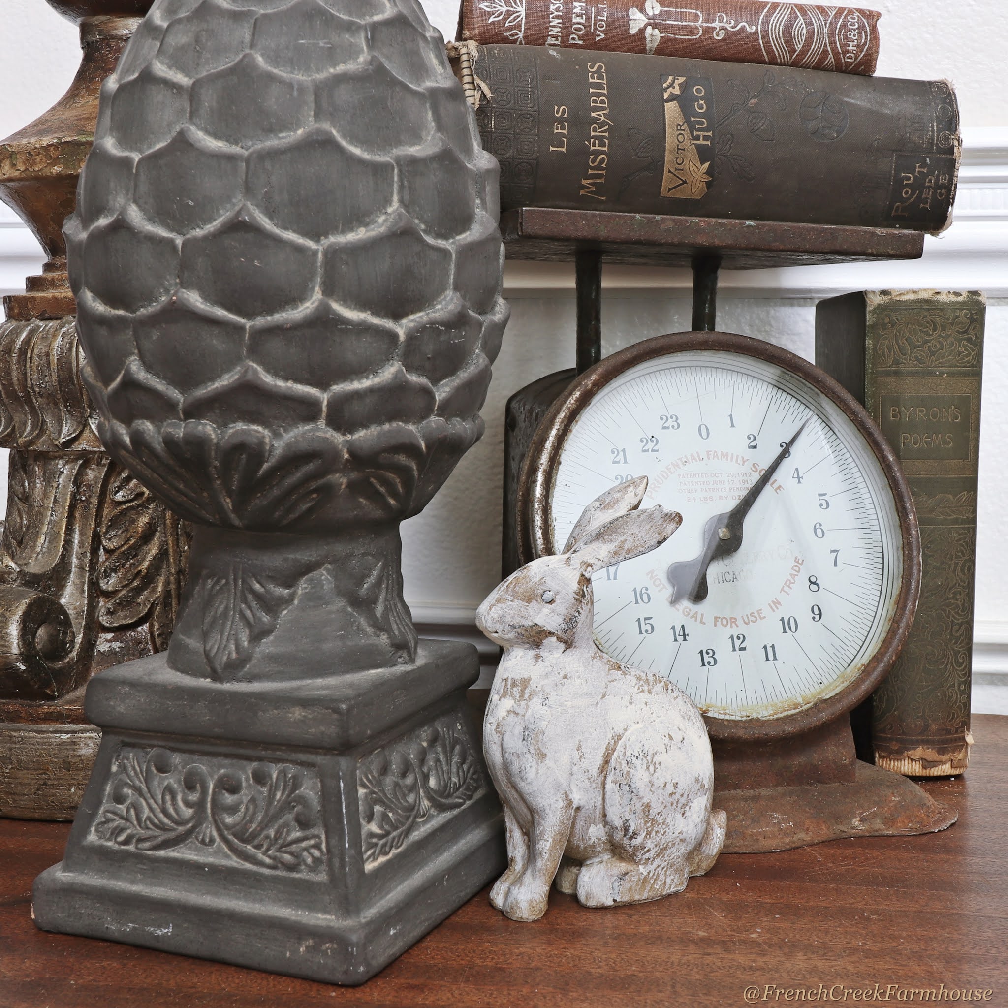 Distressed Vintage Bunny | French Creek Farmhouse