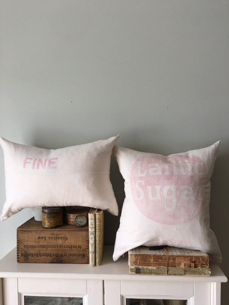 Vintage Feed Sack Pillows