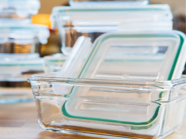 Glass storage containers