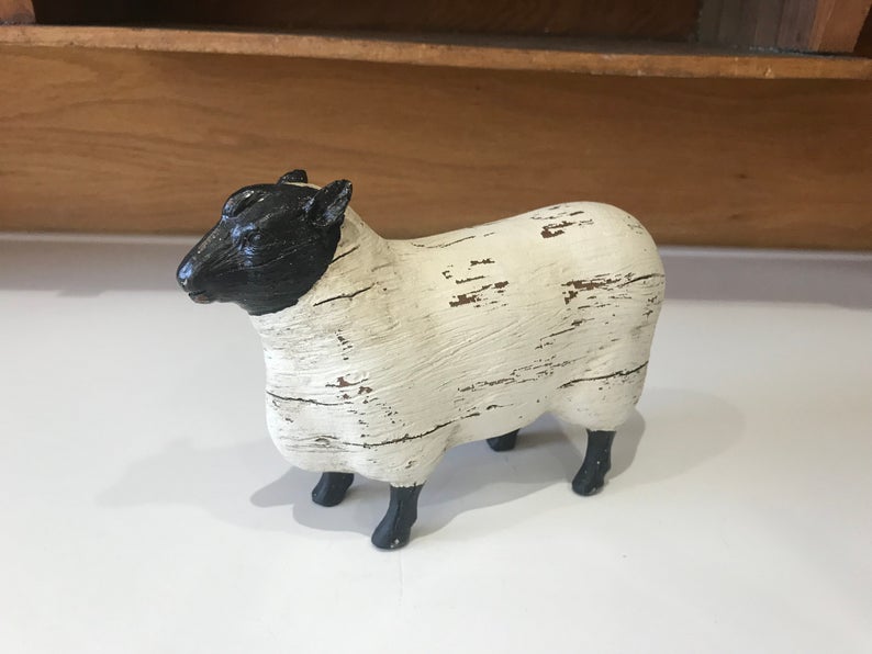 Farmhouse Sheep Figurine