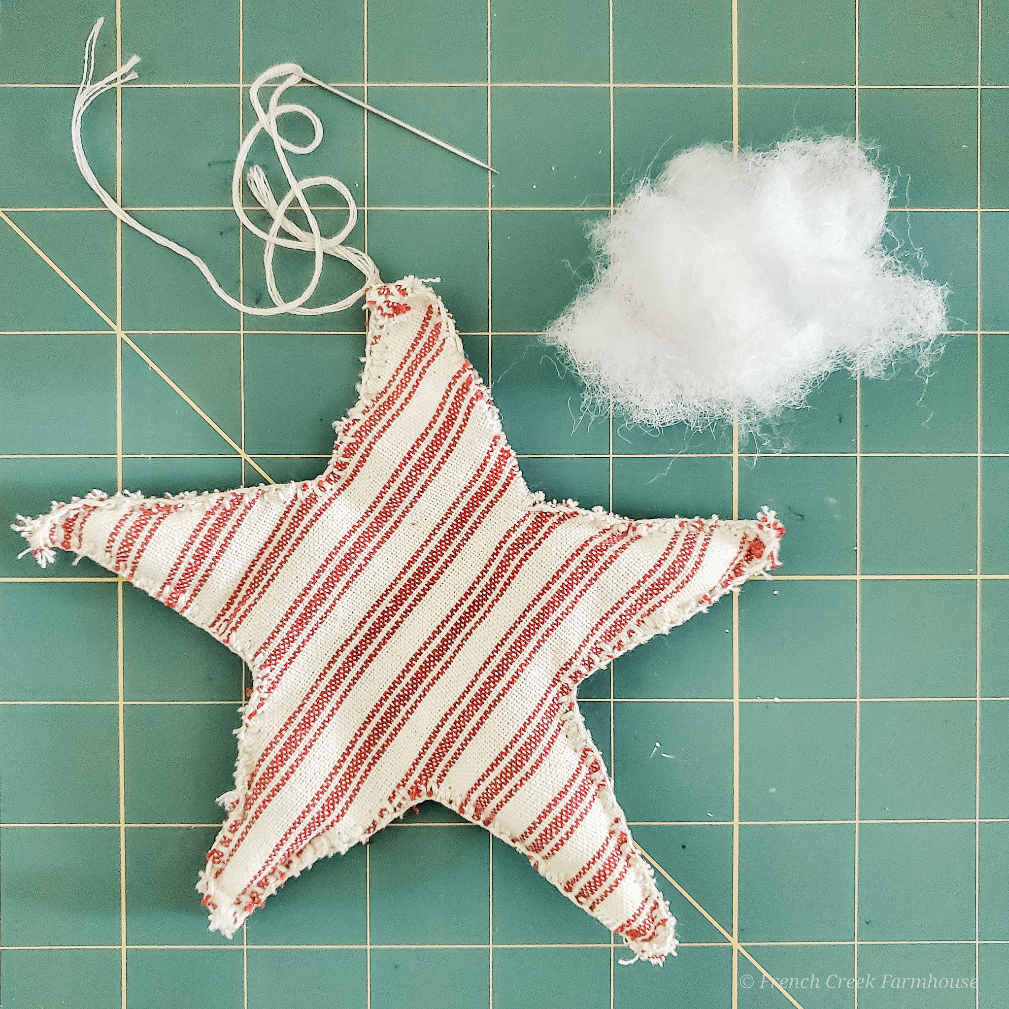 DIY Farmhouse Stars Make these patriotic stars without a sewing machine
