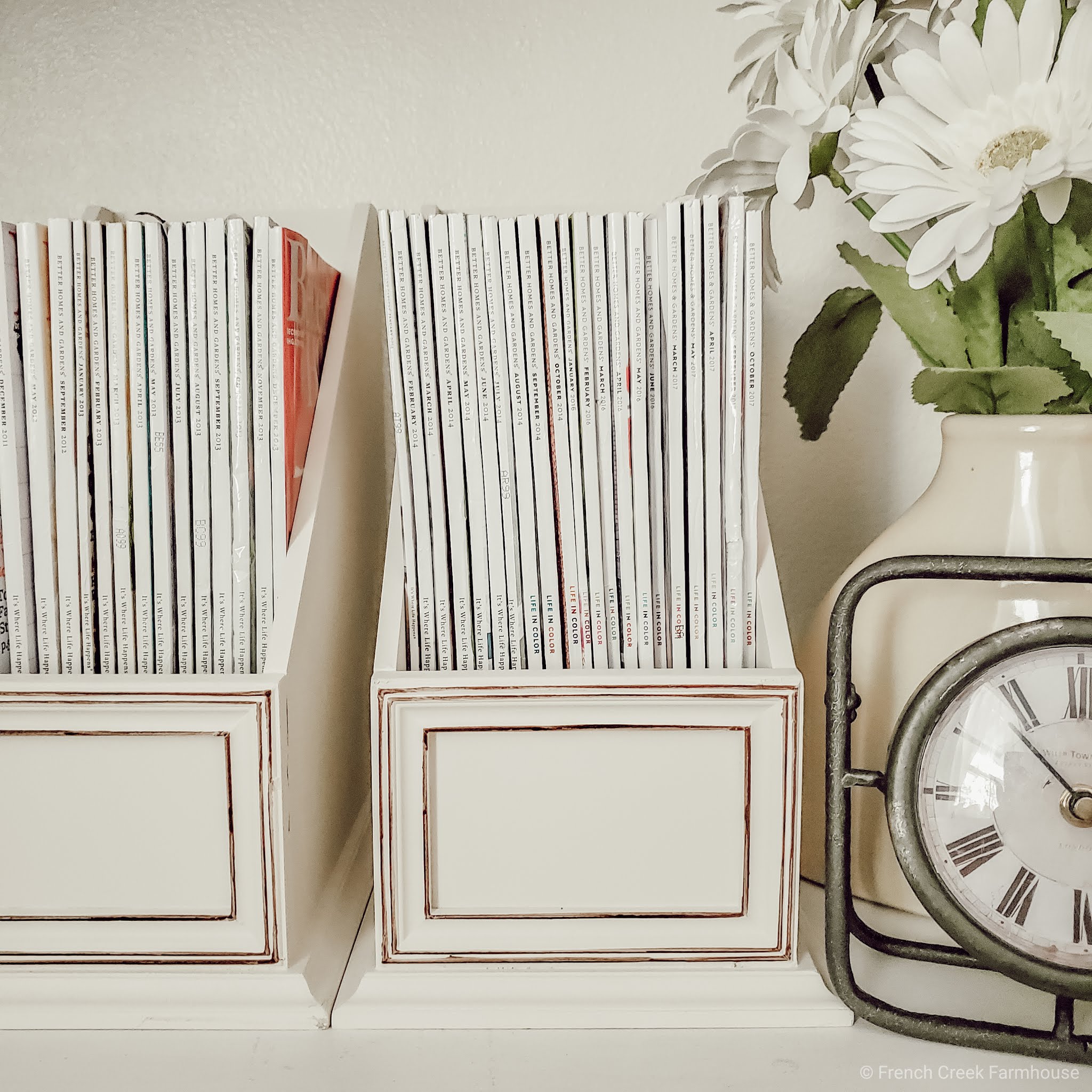 Saving old magazine is one of the ways I get inspiration for projects like our current laundry room renovation