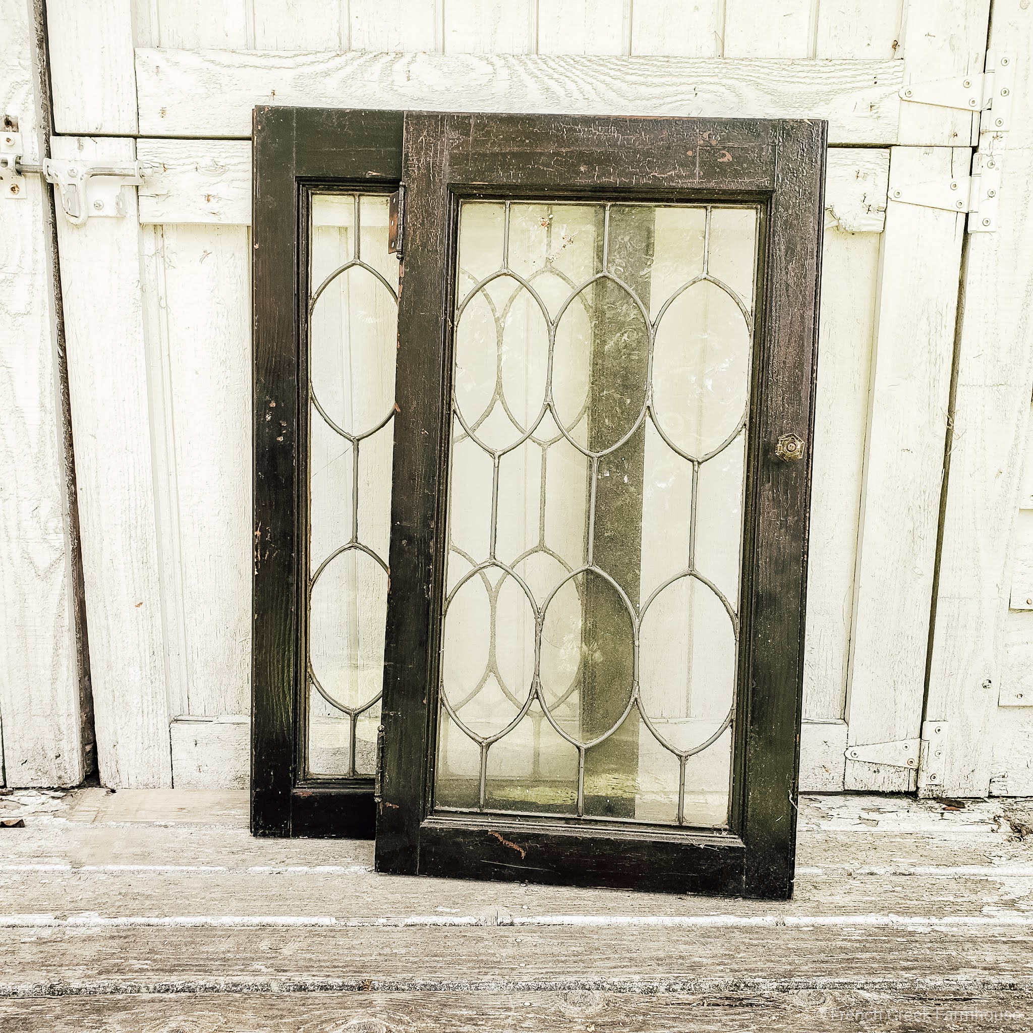 Old windows add a charming vintage aesthetic
