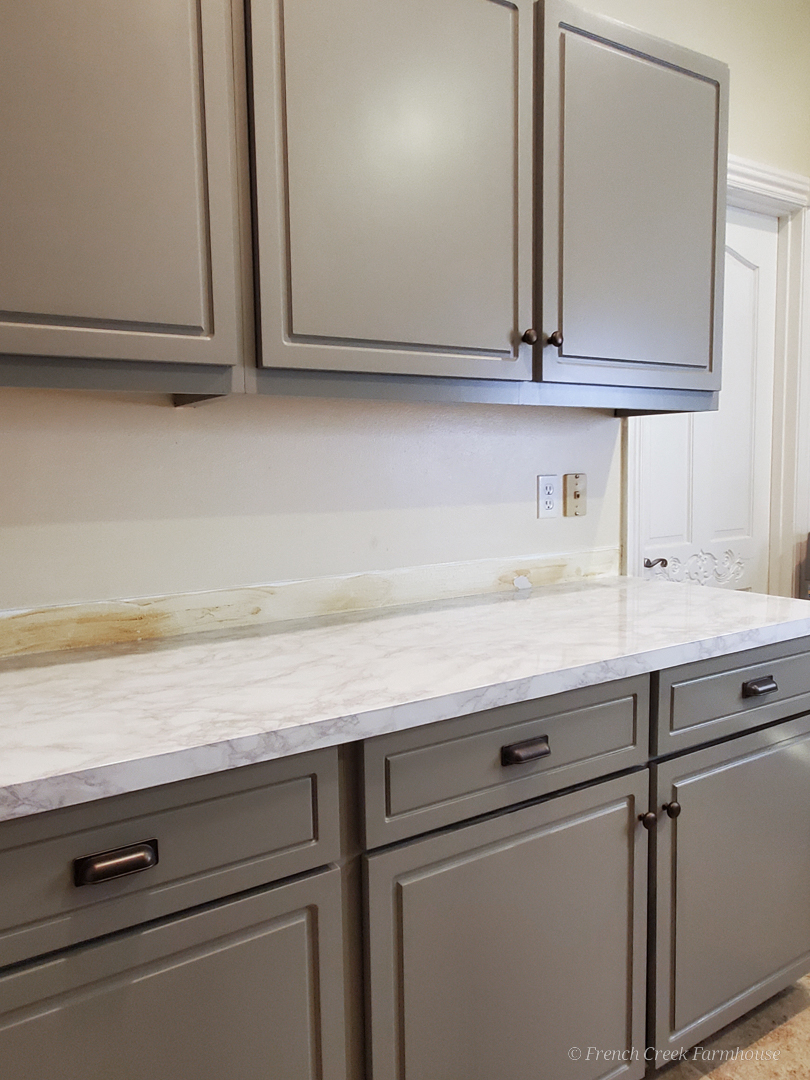 Countertop Makeover Our faux countertops that look like real marble