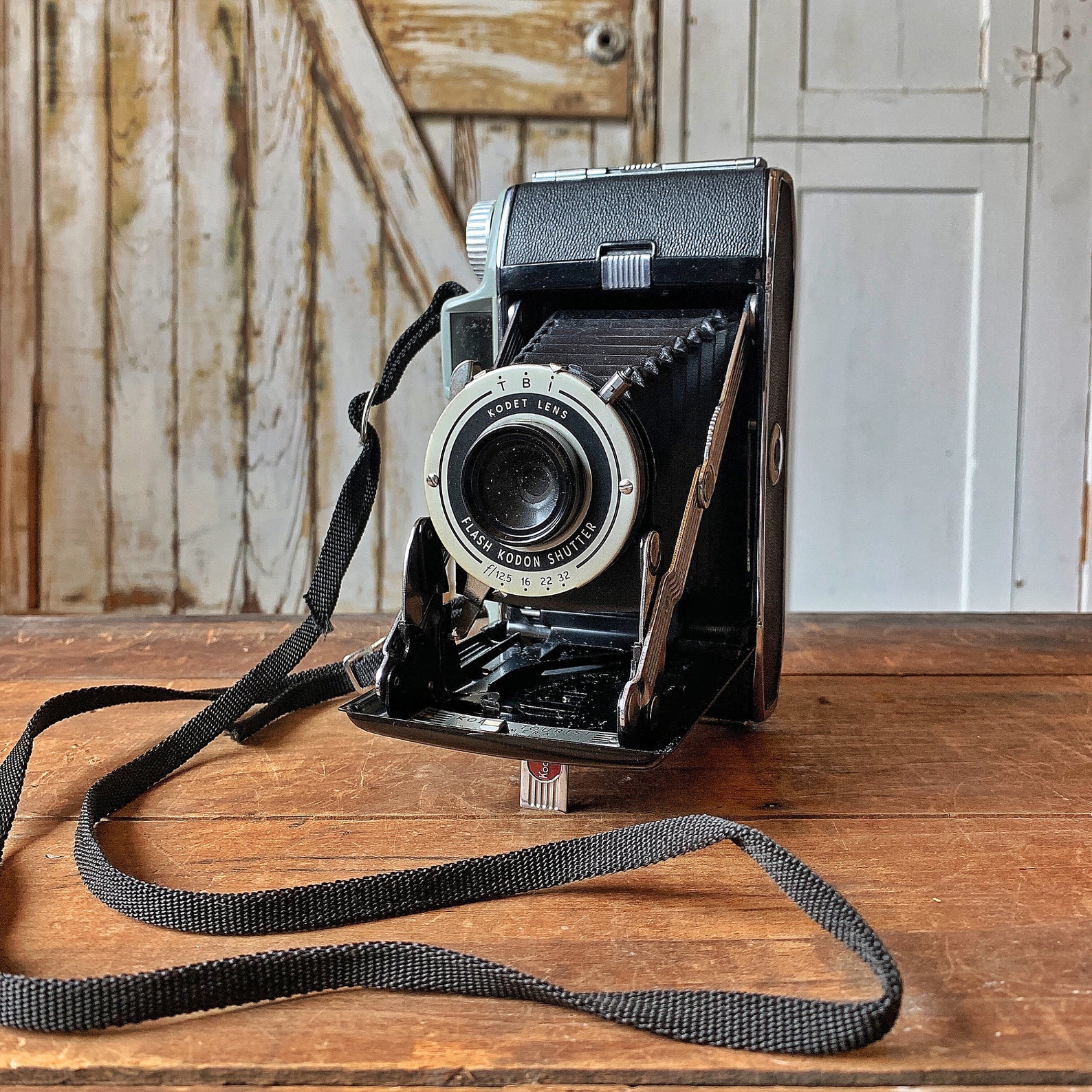 Antique folding camera