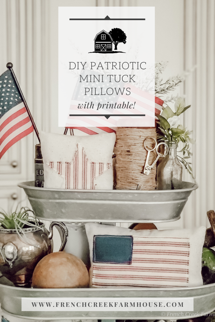 Simple to make mini-pillows are perfect for tiered trays and more!