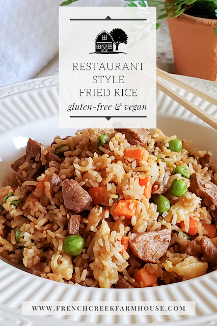 Easy gluten-free and vegan fried rice that tastes just like it came from a restaurant