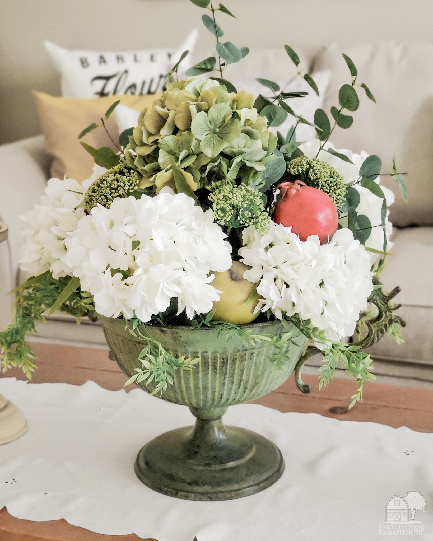 Fall Farmhouse Floral Arrangement