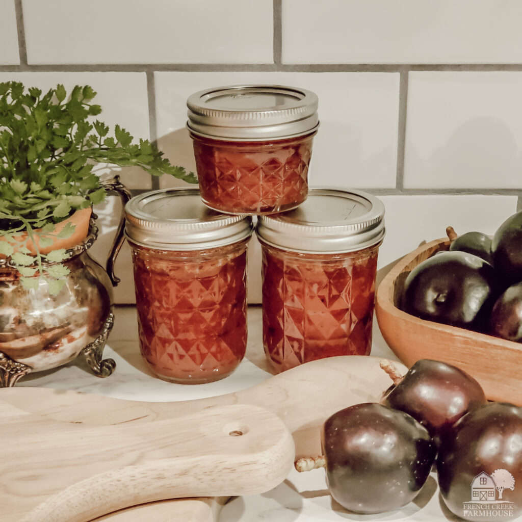 Canning plums