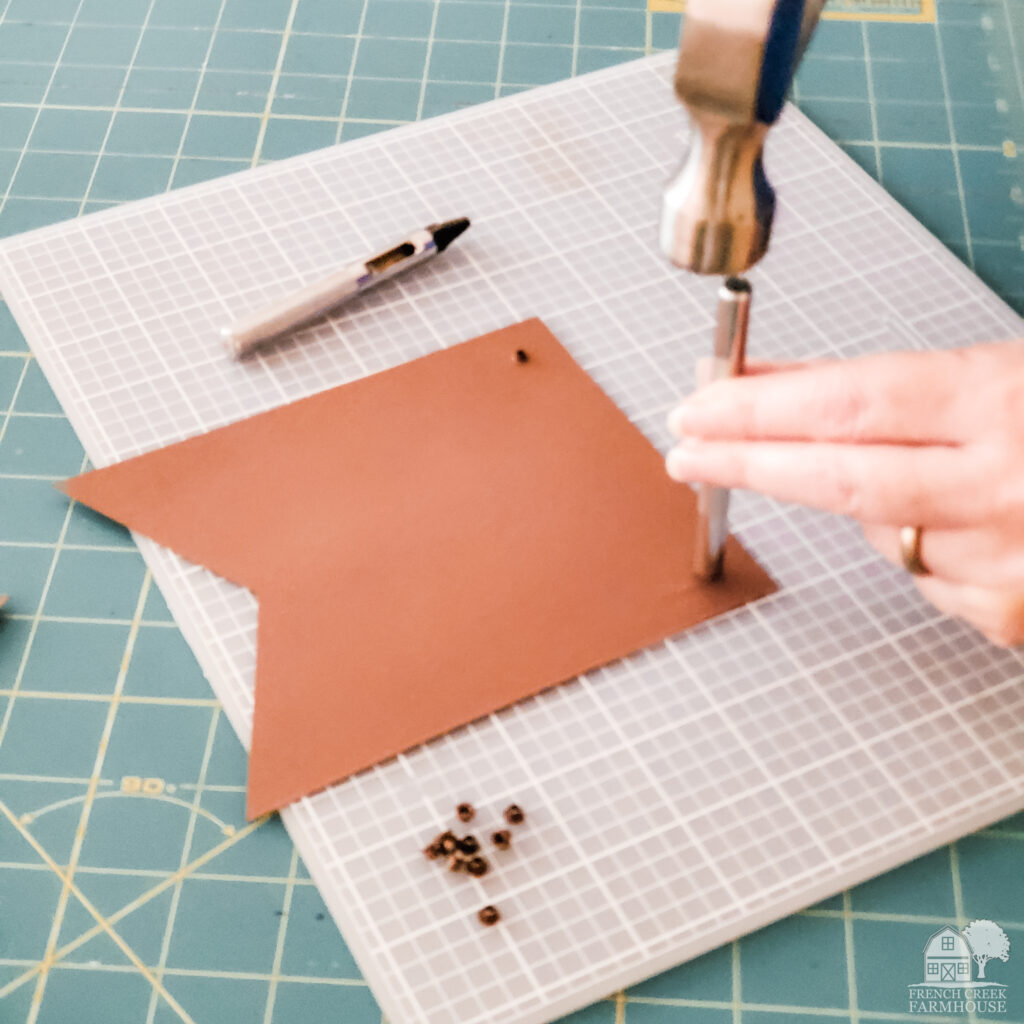 Setting eyelets secures them to the paper