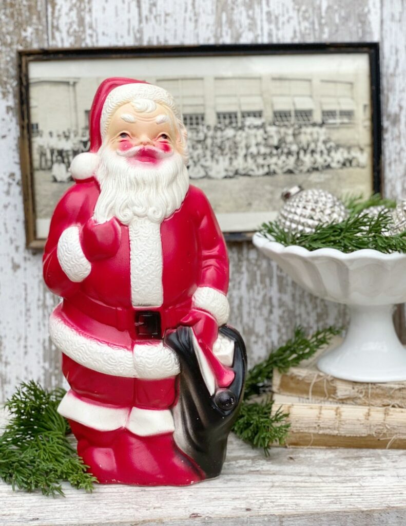 Vintage blow mold Santa Claus