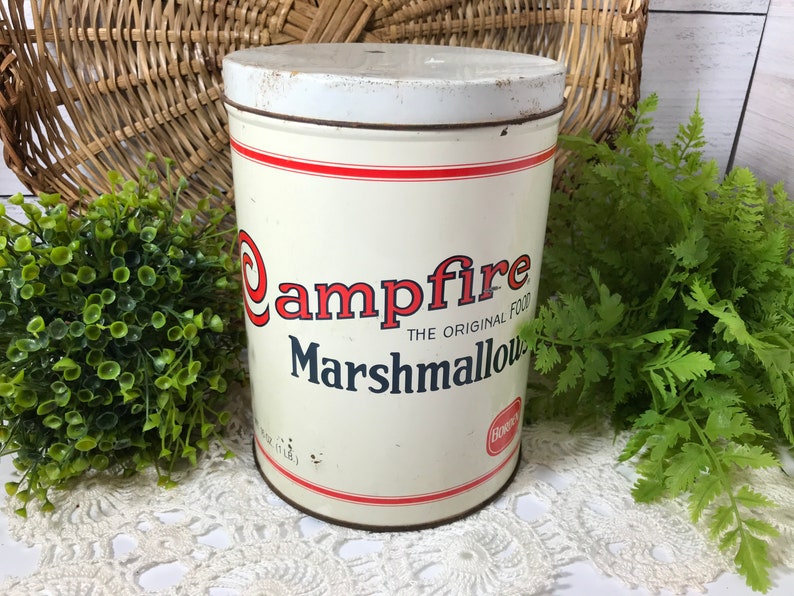 Authentic vintage Campfire Marshmallow tin