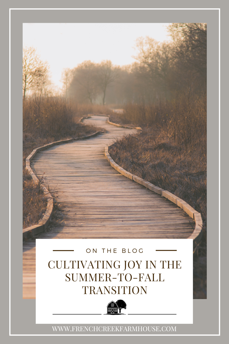 Pin It - How to cultivate joy during the transition from summer to fall