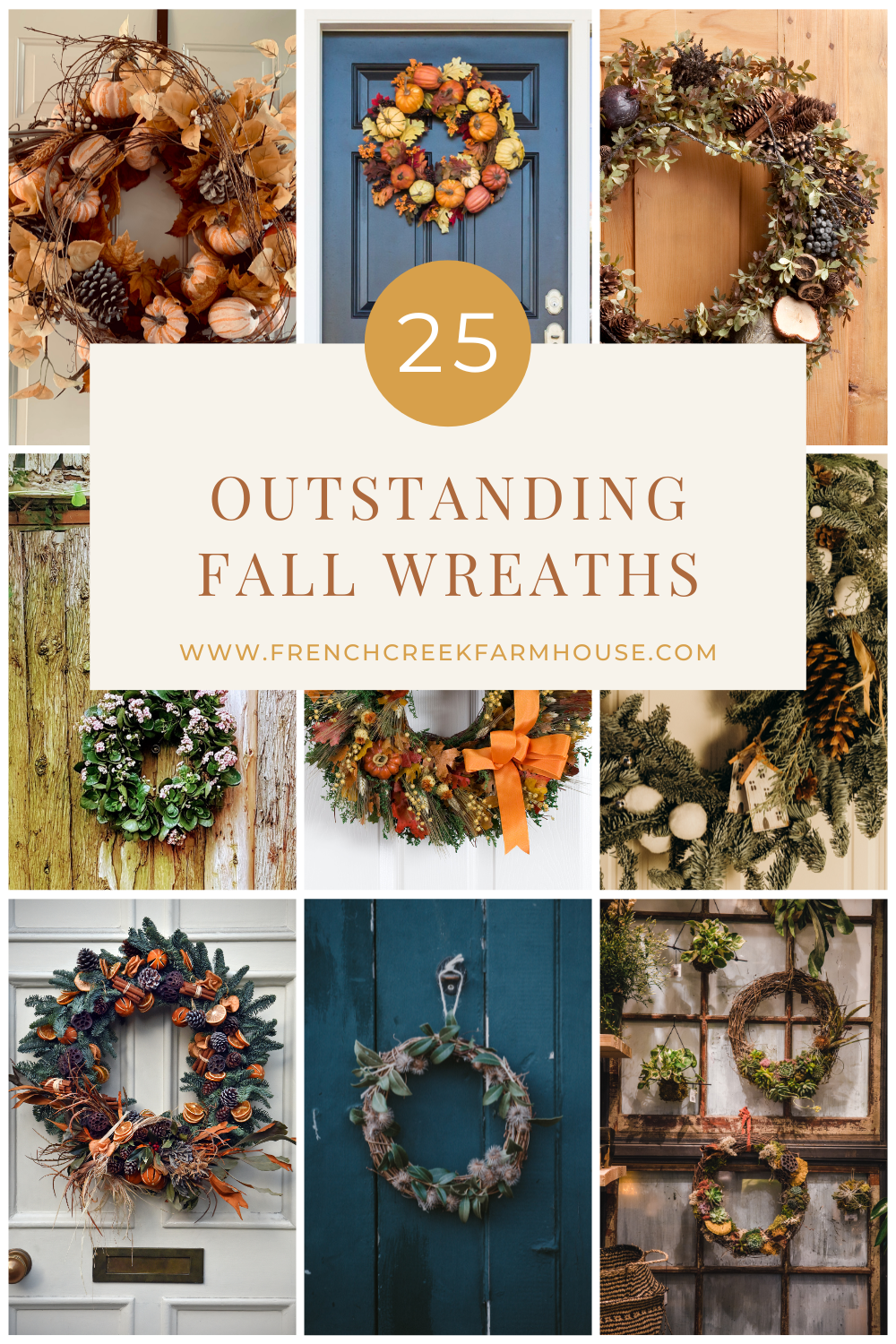 A collection of 25 outstanding fall wreaths to love!
