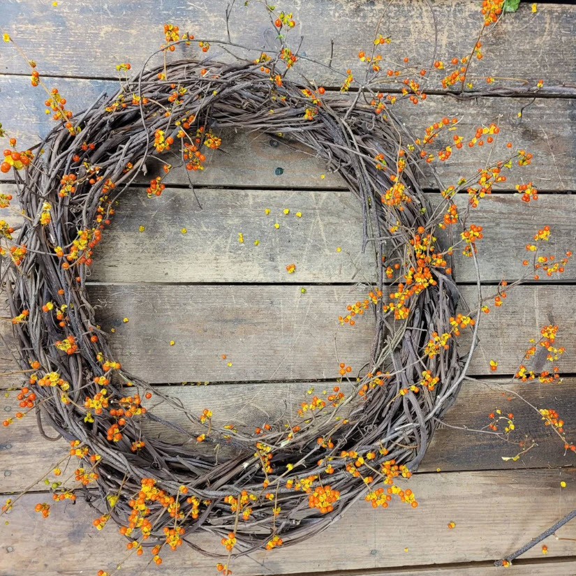 There is nothing more classic for autumn than a grapevine wreath--simple, yet timeless.