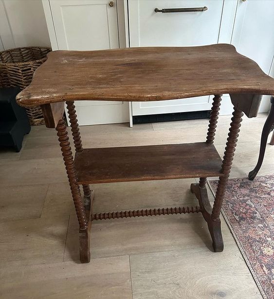 A simple and petite side table is an excellent starter project to begin learning the tools and techniques for refinishing furniture.