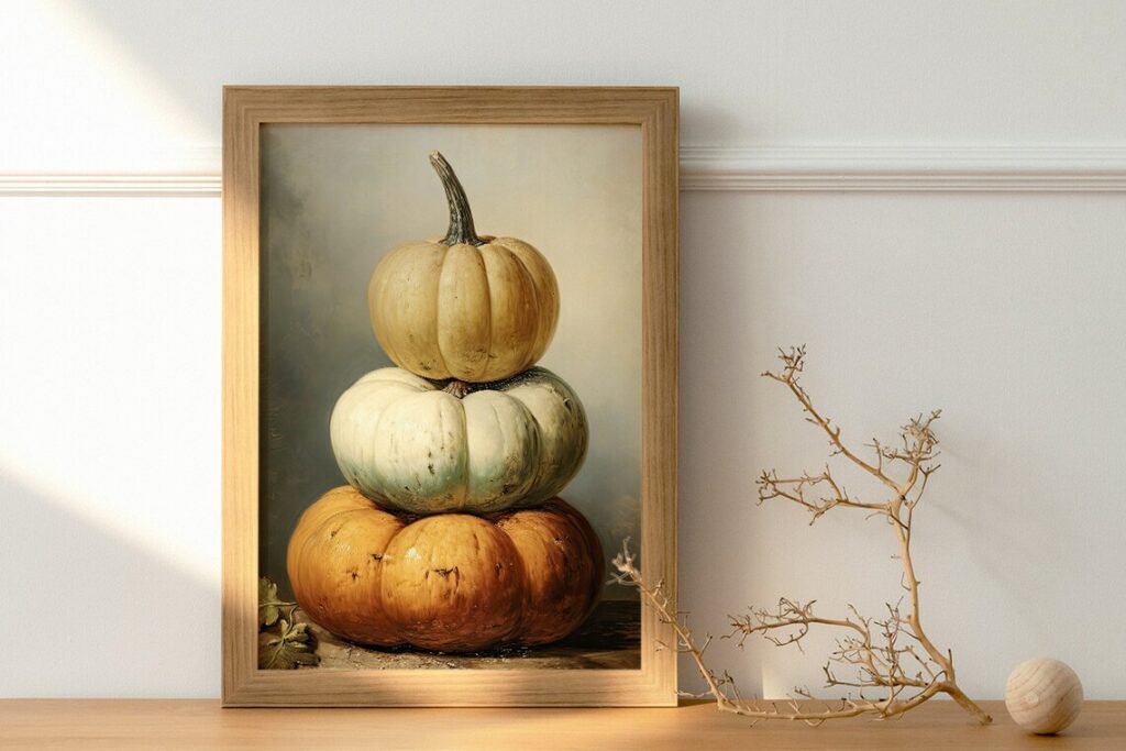 Printable artwork is a wonderful DIY to decorate for the changing seasons on a budget