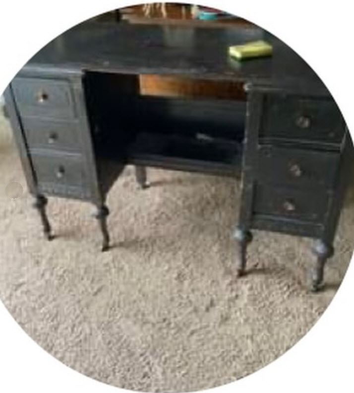 A vintage vanity is about to get a stunning makeover