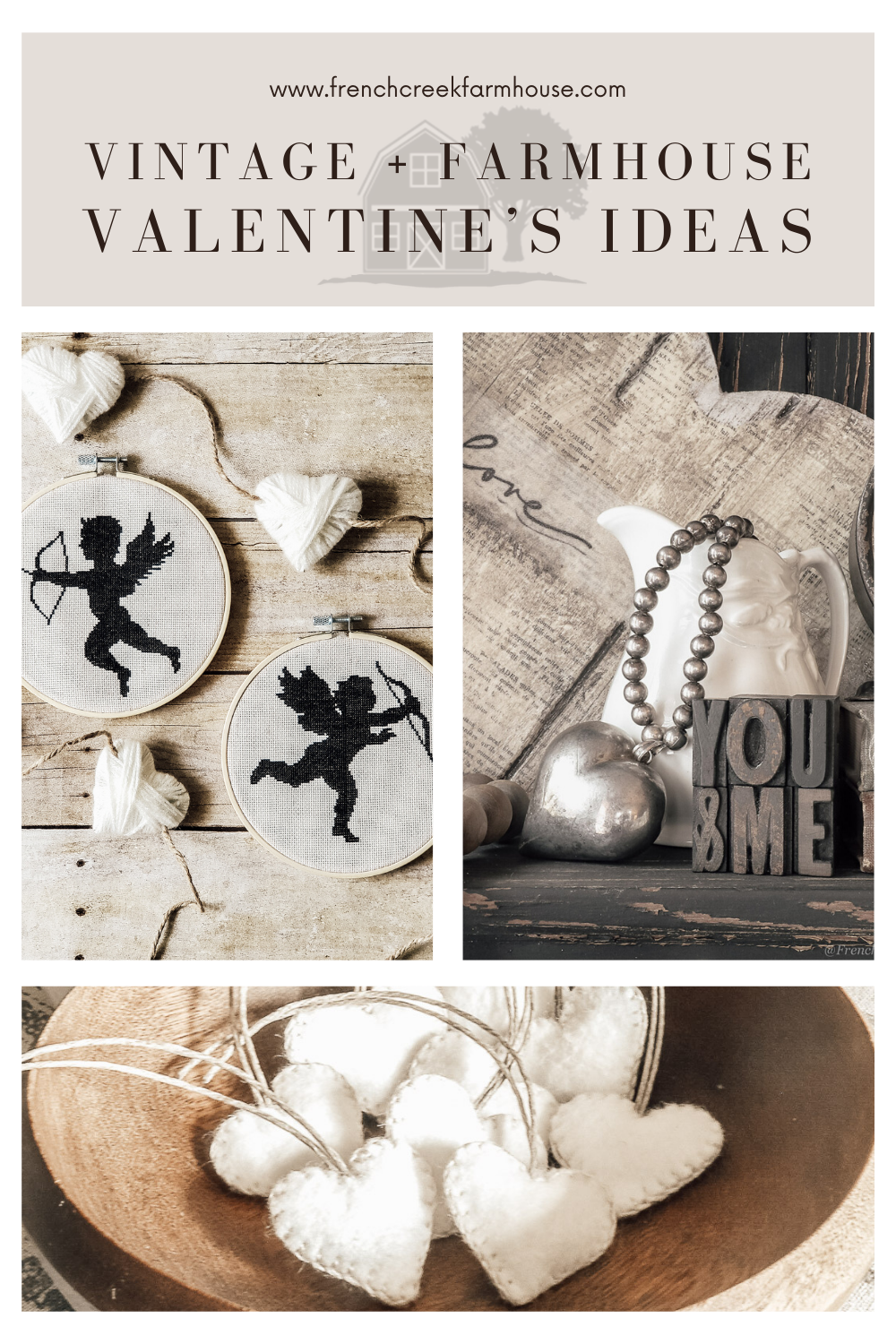 10 Incredible ideas for celebrating Valentine's Day with vintage + farmhouse charm
