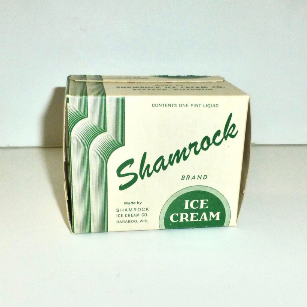 Vintage Shamrock ice cream box
